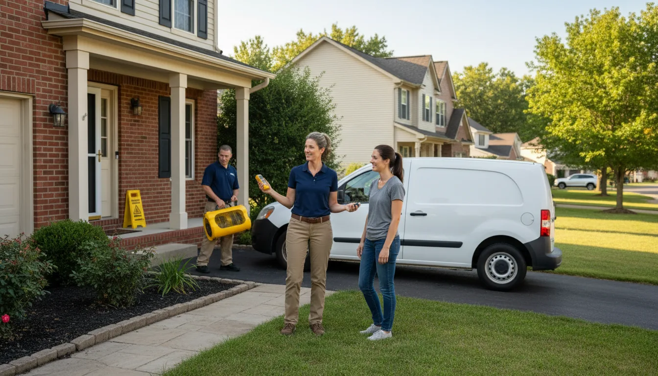 Residential water damage restoration in Lamar, MS